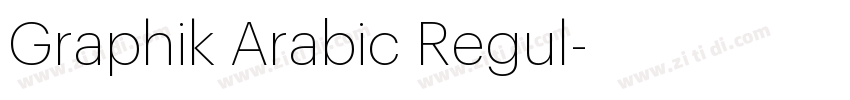 Graphik Arabic Regul字体转换